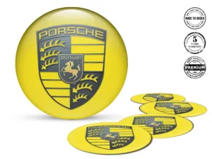 Porsche Ruota Decalcomania Design Cupola Gara Personalizzata
